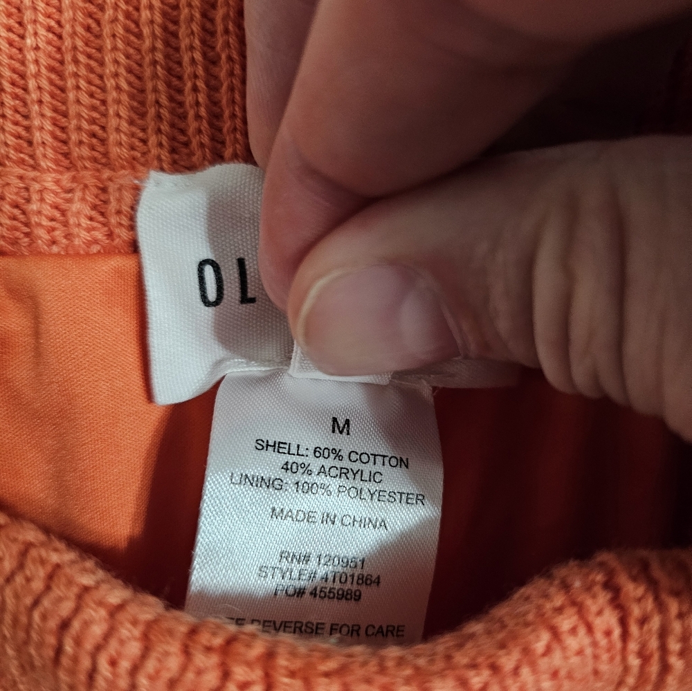 Olive & Oak Women’s M Crochet Knit Orange Maxi Skirt Boho Coastal Festival - Picture 5 of 7